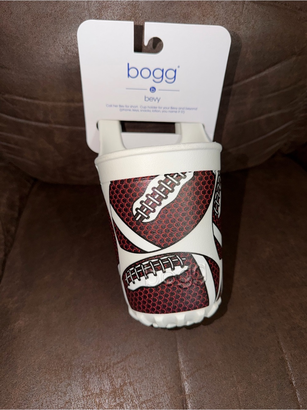 BOGG BAG White Football Print Bevy Carry Cup